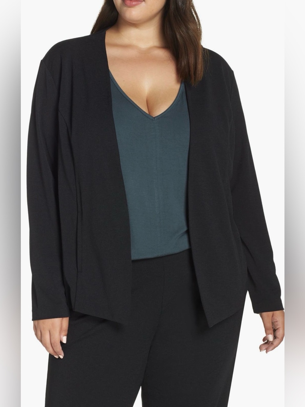 Lemon Tart Women’s Plus Size (2X) Black Lightweight Blazer — NEW WITH TAGS